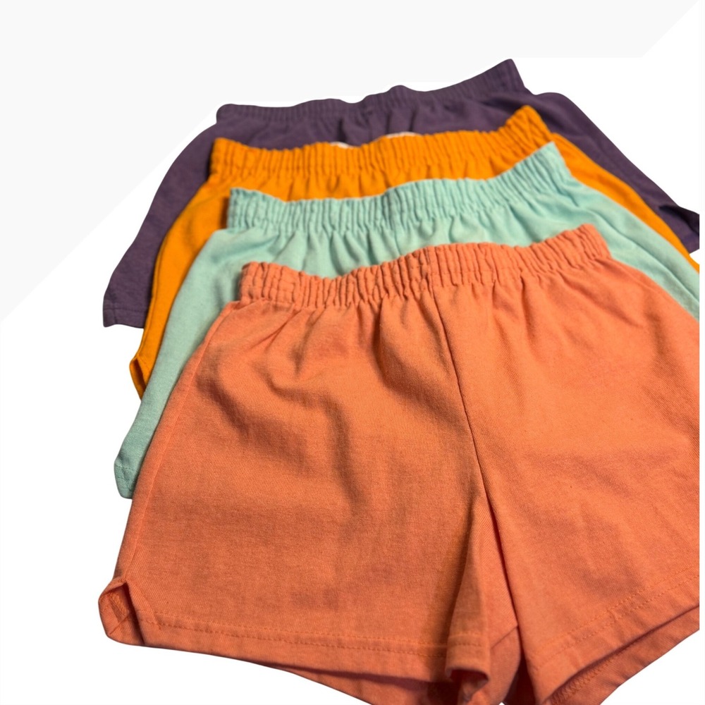 Soffe Shorts Women XS 4 Pack Multicolor Athletic Gym Cheer Cotton Loungewear Lot